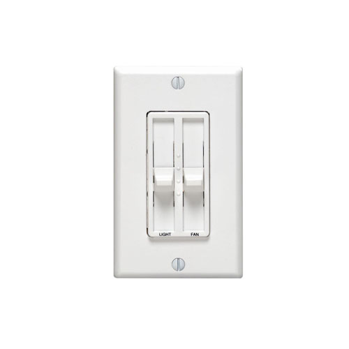6630T Leviton Slide Combination Fan Speed Dimmer Control Light Almond