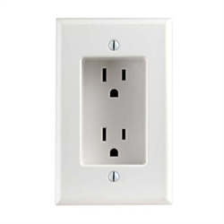 Recessed duplex receptacle Recessed duplex receptacle