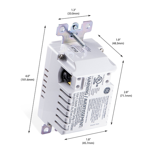 Jasco 14288 GE ZWave Plus Smart Lighting Control Duplex Receptacle