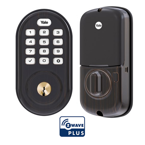 Yale Assure Zwave Plus Deadbolt Lock Oil Rubbed Bronze YRD216ZW20BP