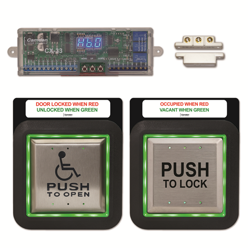 CXWC13FM Camden Restroom Control Kit with Flush Lit 'Push to Open
