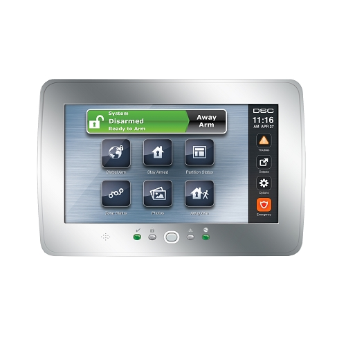 DSC Touch Screen LCD Keypad Silver